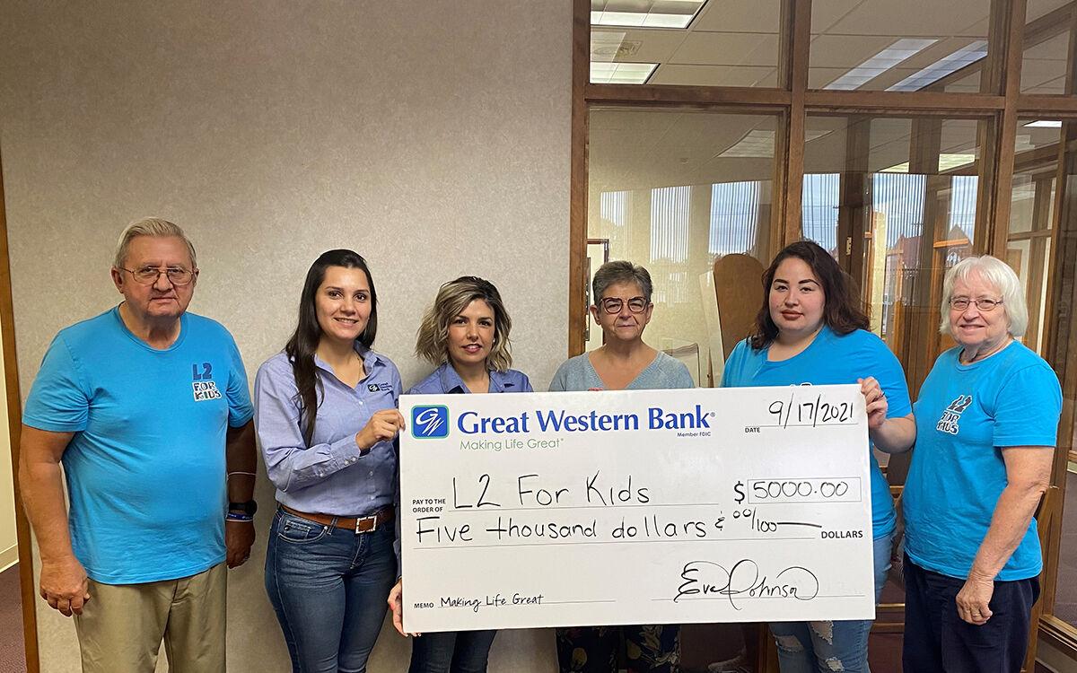 Great Western Bank donates to L2forKids L2 for Kids